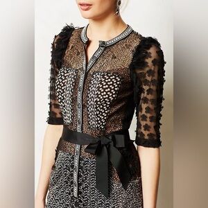 Beguile by Byron Lars Anthropologie Allusione Sheath Dress Size 6